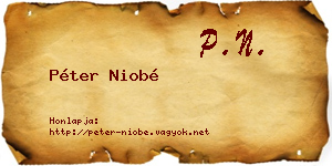 Péter Niobé névjegykártya